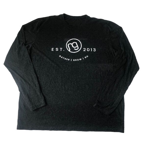 Gather Grow Go Tee Shirt Black Heather Size L/XL - Picture 1 of 9